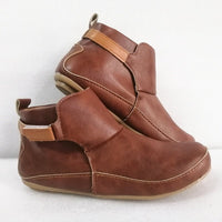 Herren Lederstiefel mit rutschfester Sohle für Outdoor-Abenteuer-Dunkelbraun-36-Luzern Mode
