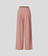 Elegante Damenhose mit weitem Bein und hohem Bund-Luzern Mode