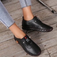 Damenloafer | Flach | Leder | rutschfest | Slipper | Bequem-Luzern Mode