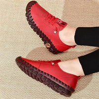 Damenloafer | Flach | Leder | rutschfest | Slipper | Bequem-Luzern Mode