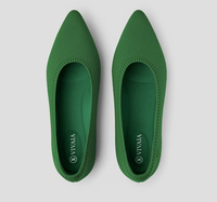 Ballerinas | Damen | Flexibel | Luftig | Rutschfest | Einstieg | Atmungsaktiv-Dunkelgrün-35-Luzern Mode