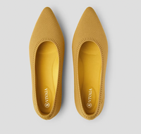 Ballerinas | Damen | Flexibel | Luftig | Rutschfest | Einstieg | Atmungsaktiv-Gelb-35-Luzern Mode