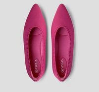 Ballerinas | Damen | Flexibel | Luftig | Rutschfest | Einstieg | Atmungsaktiv-Rosa-35-Luzern Mode