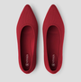 Ballerinas | Damen | Flexibel | Luftig | Rutschfest | Einstieg | Atmungsaktiv-Rot-35-Luzern Mode