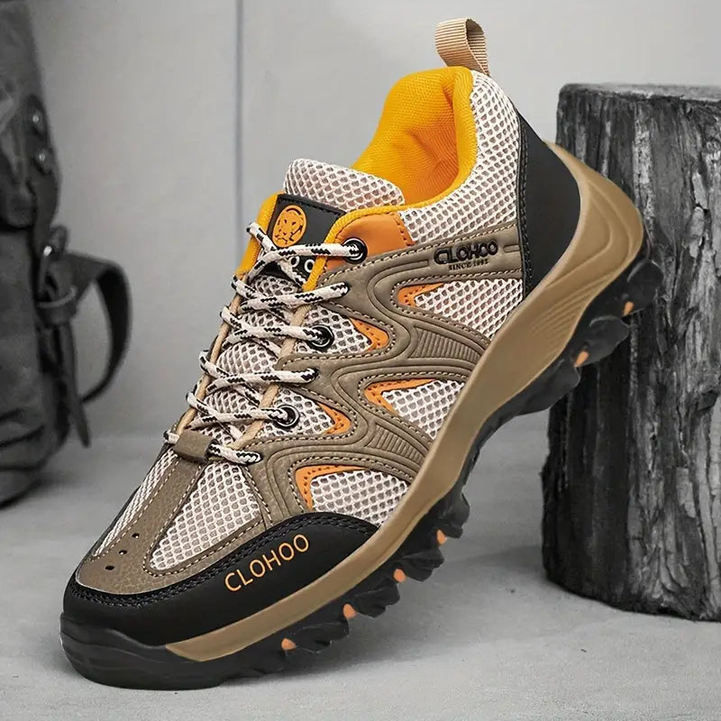 Herren Outdoor Wanderschuhe rutschfest und atmungsaktiv-Hellbraun-39-Luzern Mode