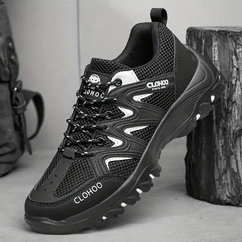 Herren Outdoor Wanderschuhe rutschfest und atmungsaktiv-Schwarz-39-Luzern Mode