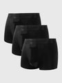 Herren Boxershorts mit Eingriff - Bequeme Unterwäsche-Schwarz-XS-Luzern Mode