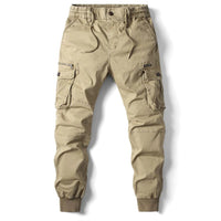 Herren Cargo Hose mit Taschen - Bequeme Outdoor Mode-Beige-29-Luzern Mode