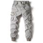 Herren Cargo Hose mit Taschen - Bequeme Outdoor Mode-Hellgrau-29-Luzern Mode