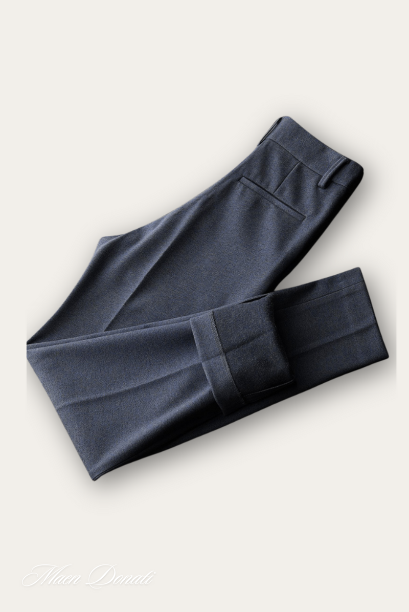 Herren Anzughose Slim Fit Business Eleganz Büro Look-Blau-29-Luzern Mode