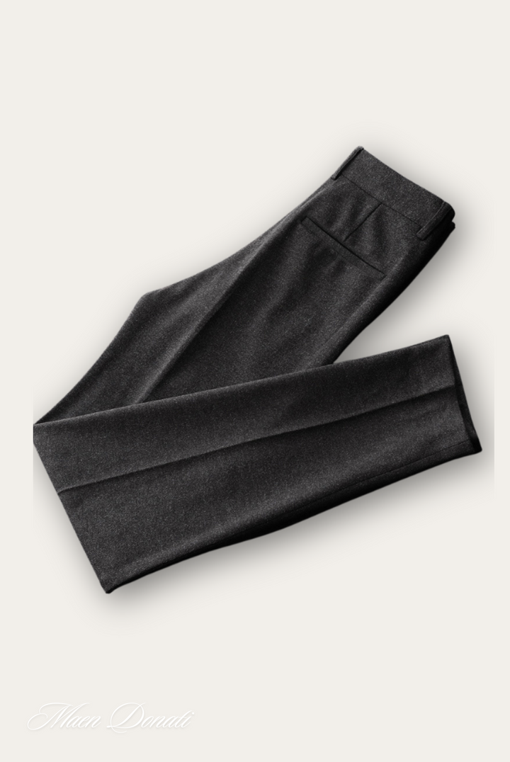 Herren Anzughose Slim Fit Business Eleganz Büro Look-Dunkelgrau-29-Luzern Mode