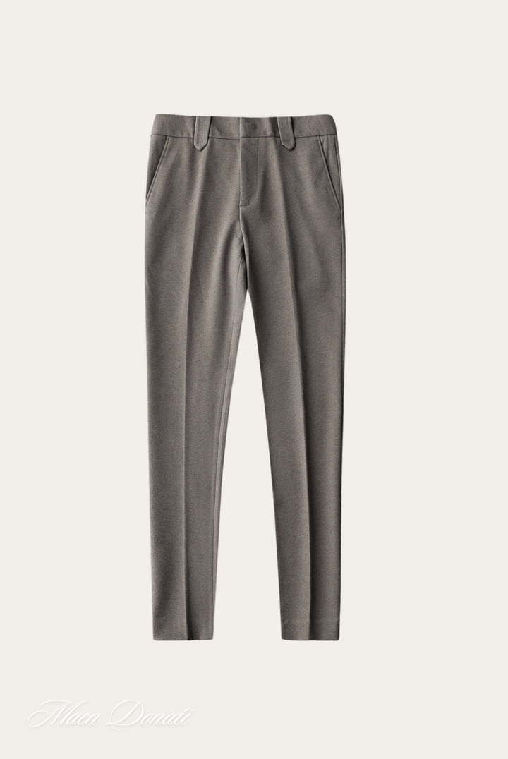 Herren Anzughose Slim Fit Business Eleganz Büro Look-Hellgrau-29-Luzern Mode