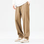 Herren Jogginghose mit Taschen - Bequeme Freizeithose-Khaki-L-Luzern Mode