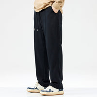 Herren Jogginghose mit Taschen - Bequeme Freizeithose-Schwarz-L-Luzern Mode
