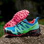 Herren Laufschuhe mit Klettverschluss für Outdoor-Sport-Blau/Grün-40-Luzern Mode