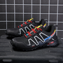 Herren Laufschuhe mit Klettverschluss für Outdoor-Sport-Schwarz-40-Luzern Mode