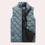 Herren Winterjacke mit Reißverschluss und Steppdesign-Blau-S-Luzern Mode