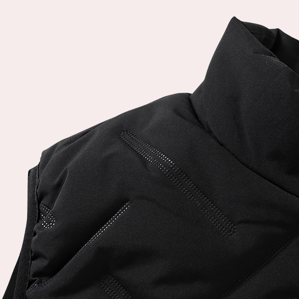 Herren Winterjacke mit Reißverschluss und Steppdesign-Luzern Mode