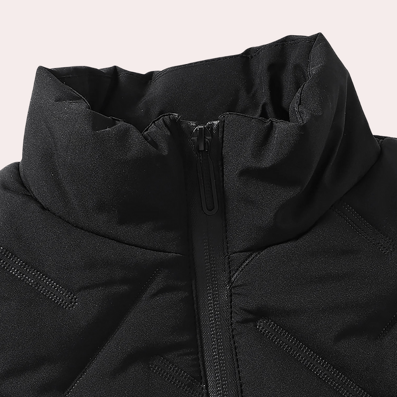 Herren Winterjacke mit Reißverschluss und Steppdesign-Luzern Mode