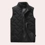 Herren Winterjacke mit Reißverschluss und Steppdesign-Schwarz-S-Luzern Mode