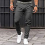 Herren Chinohose Slim Fit mit Stretch für Freizeit-Dunkelgrau-S-Luzern Mode