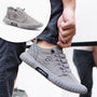 Herren Sneaker | Niedrig | Rutschfeste Sohle | Flexibel | Leicht | Schnürsenkel-Grau-39-Luzern Mode