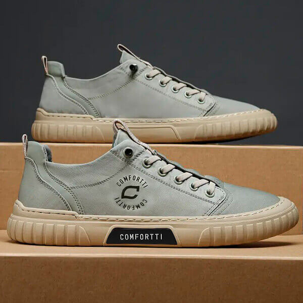 Herren Sneaker | Niedrig | Rutschfeste Sohle | Flexibel | Leicht | Schnürsenkel-Luzern Mode