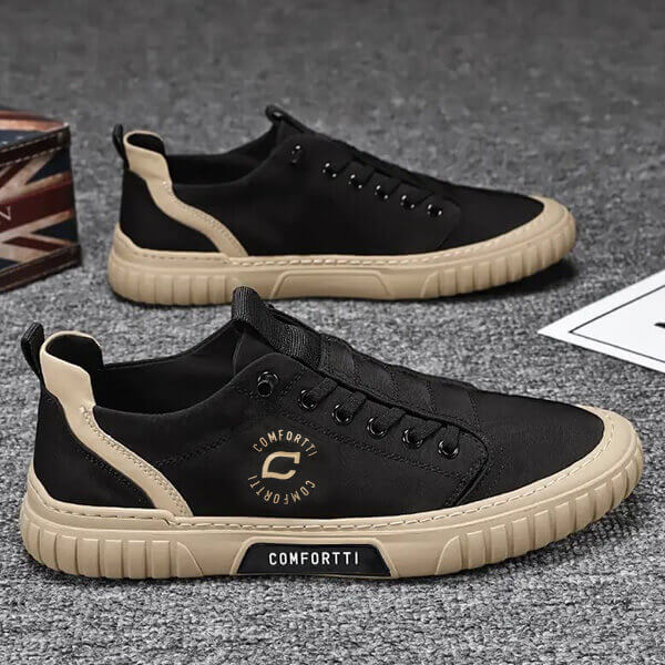 Herren Sneaker | Niedrig | Rutschfeste Sohle | Flexibel | Leicht | Schnürsenkel-Luzern Mode