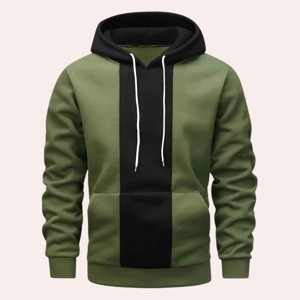 Unisex Hoodie mit Kapuze und Kordelzug für Herbst/Winter-Grün-S-Luzern Mode