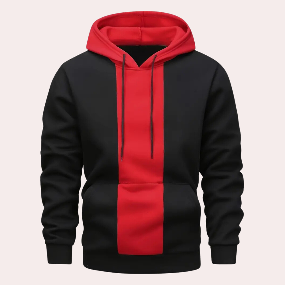 Unisex Hoodie mit Kapuze und Kordelzug für Herbst/Winter-Schwarz-S-Luzern Mode