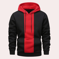 Unisex Hoodie mit Kapuze und Kordelzug für Herbst/Winter-Schwarz-S-Luzern Mode