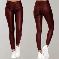 Elegante Damenhose mit hohem Bund und bequemem Sitz-Rot-S-Luzern Mode