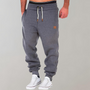 Herren Jogginghose mit Tasche - Bequeme Sporthose-Dunkelgrau-S-Luzern Mode