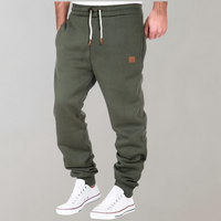 Herren Jogginghose mit Tasche - Bequeme Sporthose-Grün-S-Luzern Mode
