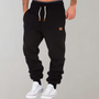 Herren Jogginghose mit Tasche - Bequeme Sporthose-Schwarz-S-Luzern Mode