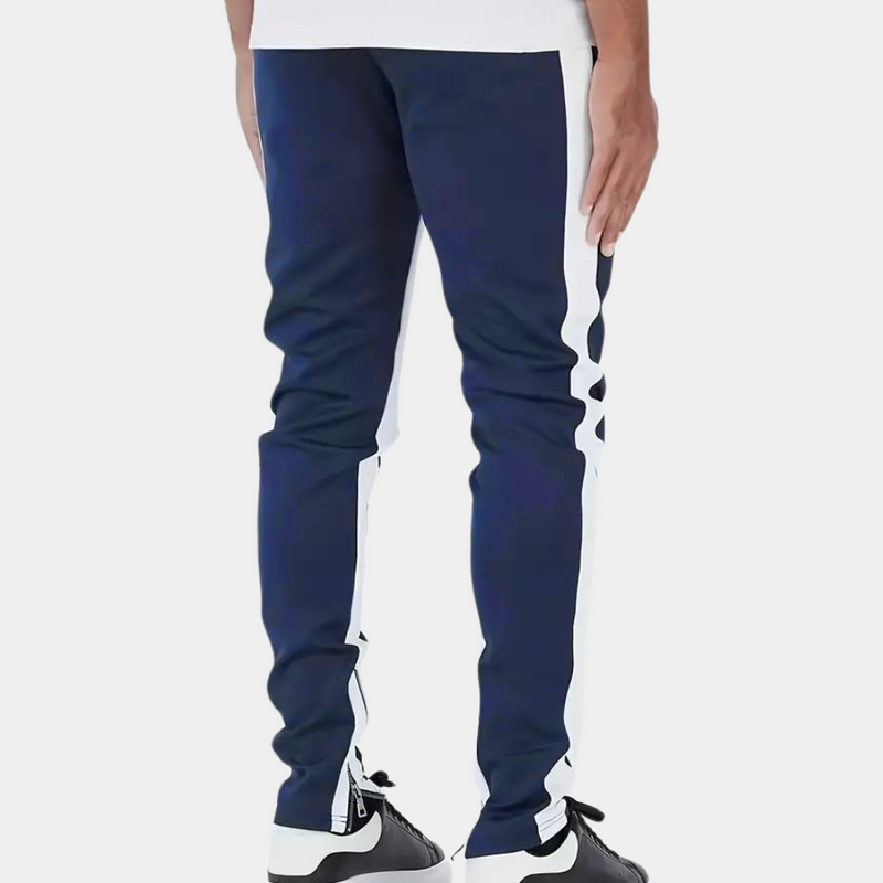 Herren Jogginghose | Streifen | Kordelzug | Slim Fit | Elastisch | Leicht-Luzern Mode