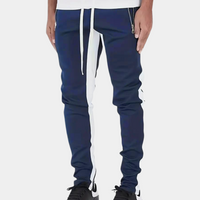Herren Jogginghose | Streifen | Kordelzug | Slim Fit | Elastisch | Leicht-Luzern Mode