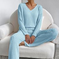 Damen Strickpullover Set - Bequemes Lounge Outfit-Luzern Mode
