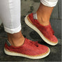 Damen Sommerschuhe | Orthopädisch | Veganes Leder | Rutschfest | Slipper-Rot-35-Luzern Mode