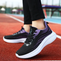 Laufschuhe Damen Airboost Orthoschuh Komfort Sneaker-35-Schwarz-Lila-Luzern Mode