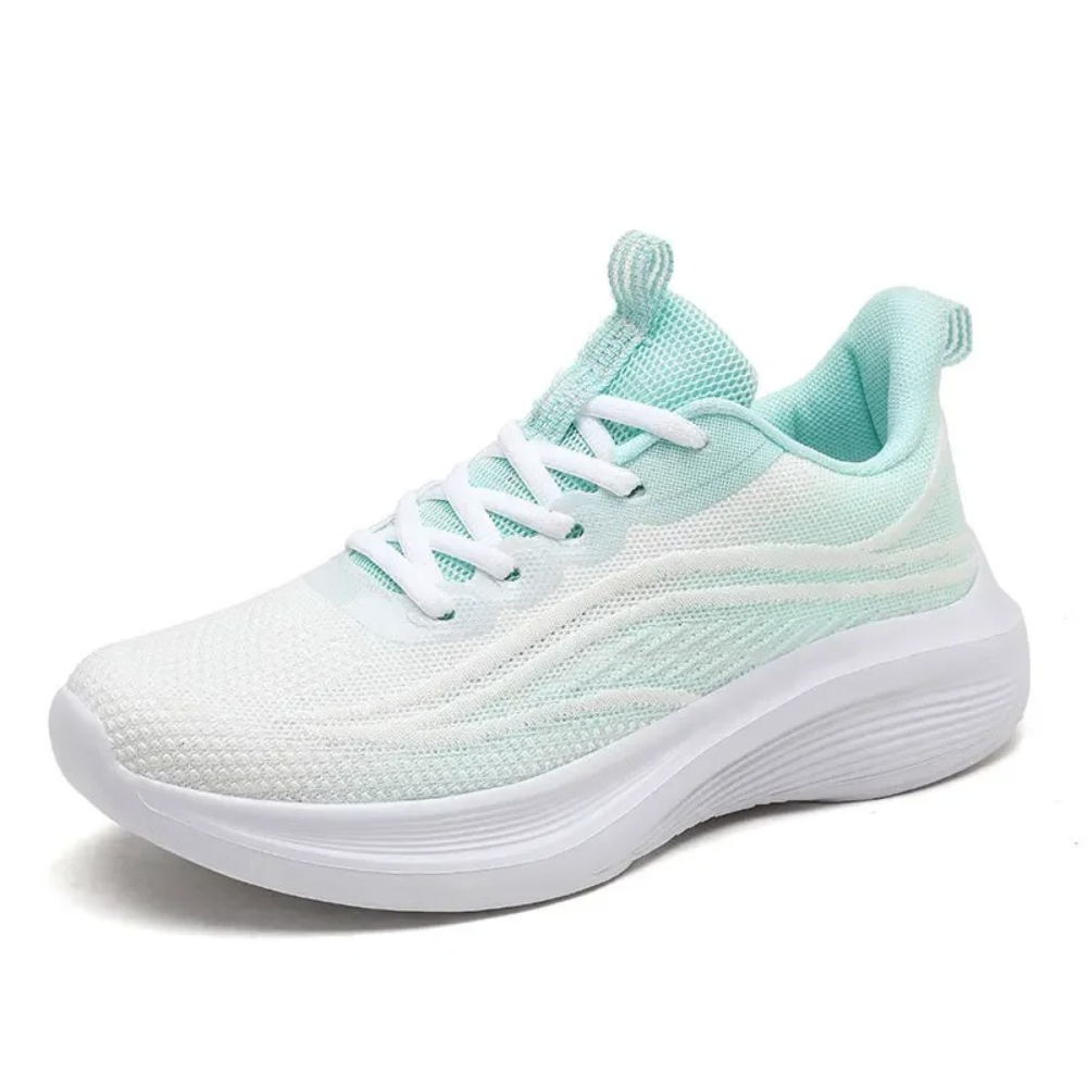 Laufschuhe Damen Airboost Orthoschuh Komfort Sneaker-35-Weiß-Grün-Luzern Mode
