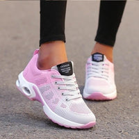 Damen Sneakers | Orthopädisch | Farbig | Stilvoll | Bequem | Langlebig-Grau/Rosa-35-Luzern Mode