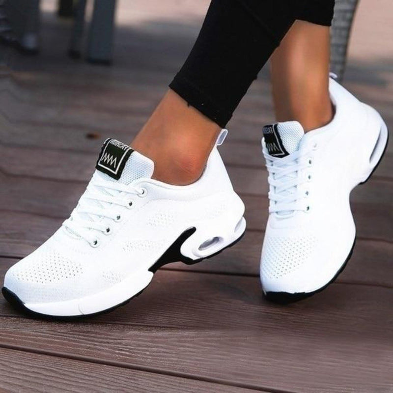 Damen Sneakers | Orthopädisch | Farbenfroh | Stilvoll | Bequem | Langlebig-Weiß-35-Luzern Mode