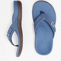 Orthopädische Zehensandalen Damen | Sommerkomfort | Anti-Rutsch | Fußfreundlich-Dunkelblau-35-Luzern Mode