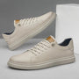 Herren Oxford Sneaker - Bequeme Atmungsaktive Schuhe-38-Weiß-Luzern Mode