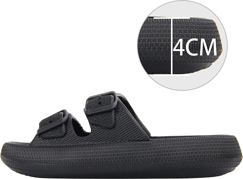 Pillow-Slides | Weicher Sohle | Unisex | Einfarbig | EVA-Schaum-Luzern Mode
