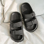 Pillow-Slides | Weicher Sohle | Unisex | Einfarbig | EVA-Schaum-Schwarz-36/37-Luzern Mode