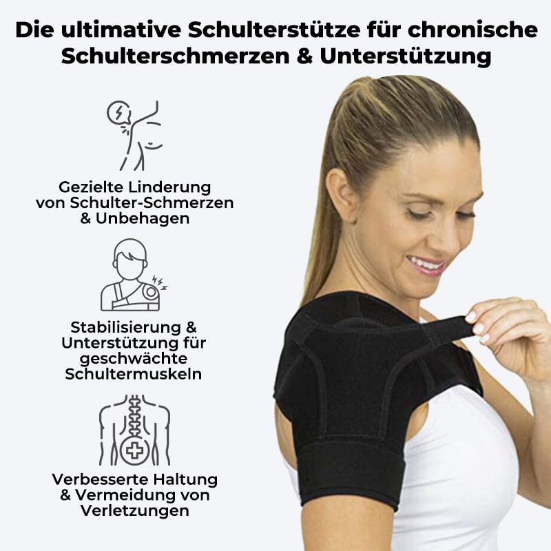 Schulterbandage | Bequem | Verstellbar | Vielseitig | Atmungsaktiv | Langlebig-Luzern Mode