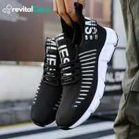 Herren Sneaker atmungsaktiv rutschfest für Sport & Freizeit-Zwart-EU 38-Luzern Mode