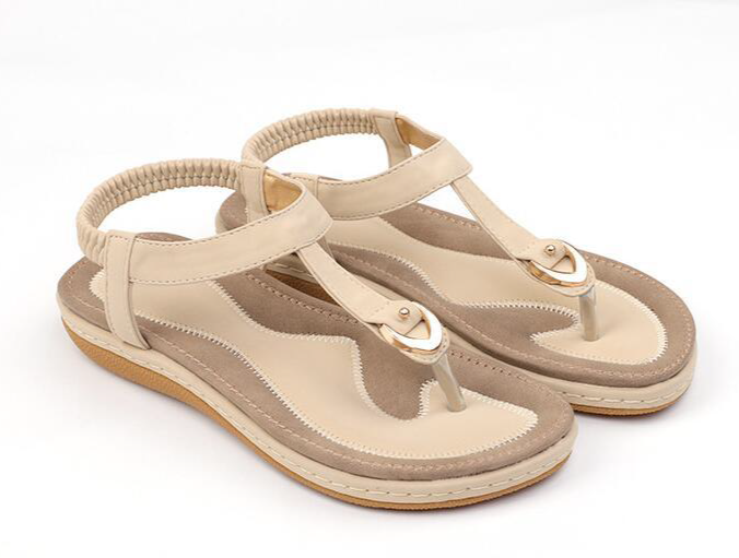 Weiche Sohle | rutschfest | atmungsaktiv | bequem für Alltag | 1+1 Gratis Aktion-Beige-36-Luzern Mode